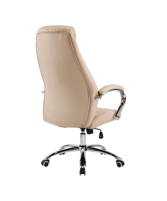 Καρέκλα γραφείου διευθυντή Sonar pakoworld μπεζ pu 61x57x120-128εκ