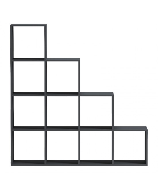 Βιβλιοθήκη Scala pakoworld ανθρακί 129.5x29x129.5εκ Βιβλιοθήκη Scala pakoworld ανθρακί 129.5x29x129.5εκ