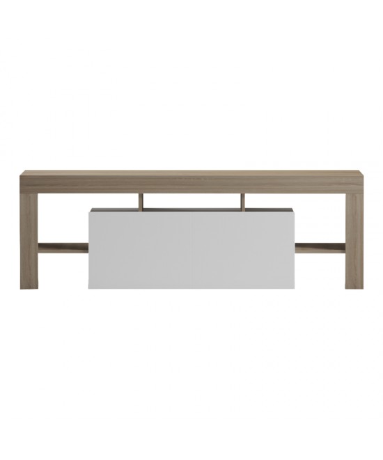 Έπιπλο τηλεόρασης Liner pakoworld sonoma-λευκό 150x40x50εκ