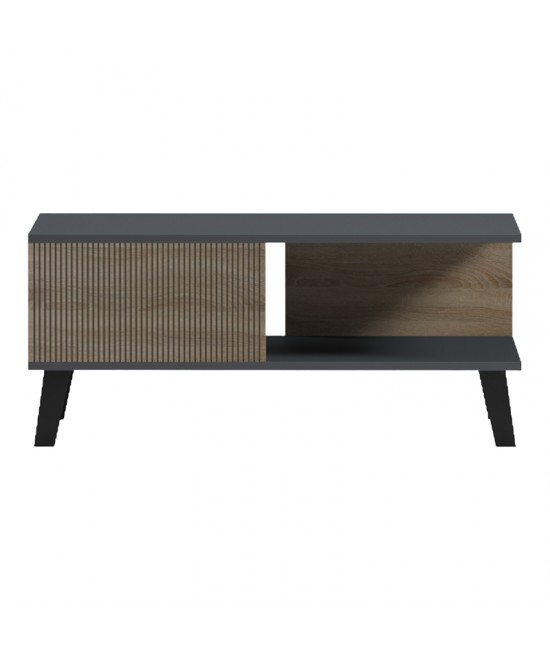 Τραπεζάκι σαλονιού Tuscany pakoworld sonoma-ανθρακί 83x54x34εκ