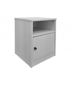 Κομοδίνο Lenea pakoworld λευκό 40x40x50εκ