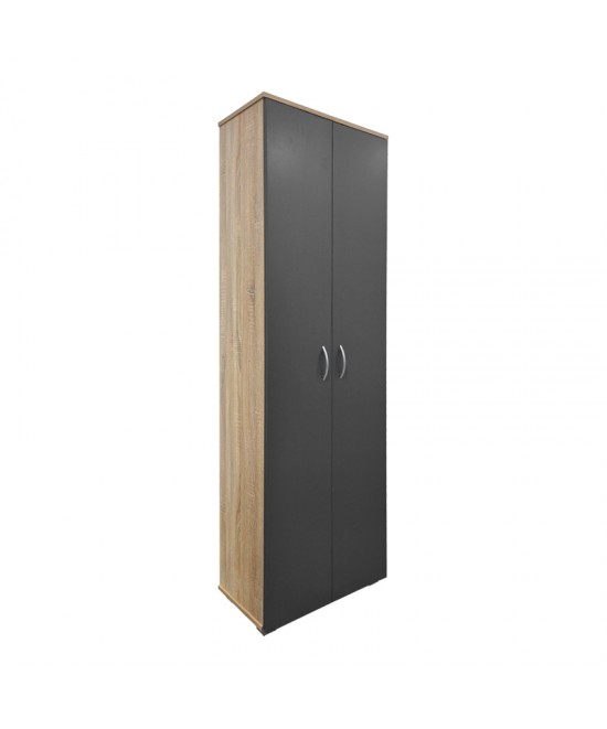 Παπουτσοθήκη-Ντουλάπα Racka pakoworld sonoma-ανθρακί 58x34x186εκ Παπουτσοθήκη-Ντουλάπα Racka pakoworld sonoma-ανθρακί 58x34x186εκ