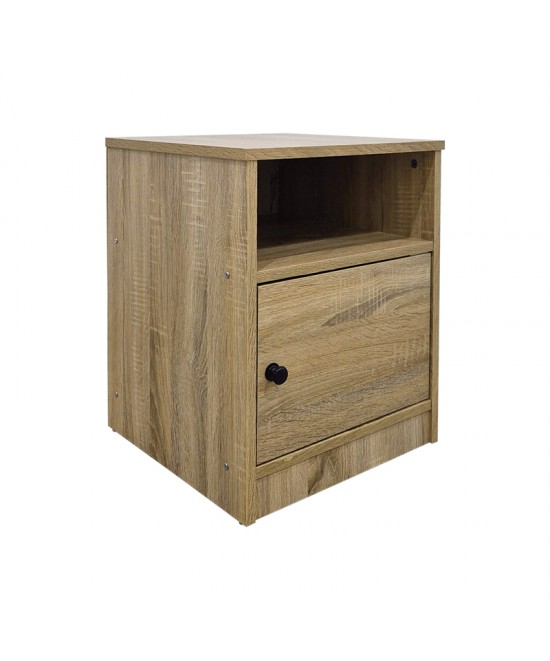 Κομοδίνο Lenea pakoworld sonoma 40x40x50εκ Κομοδίνο Lenea pakoworld sonoma 40x40x50εκ