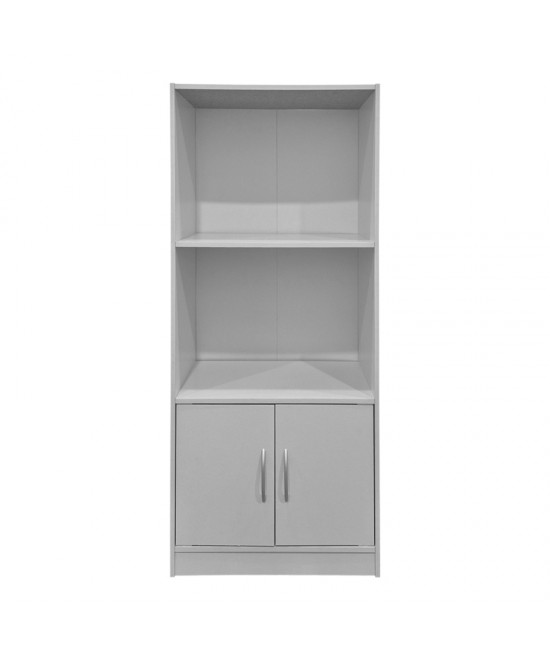Βιβλιοθήκη Tekaro pakoworld λευκή 60x30x120εκ