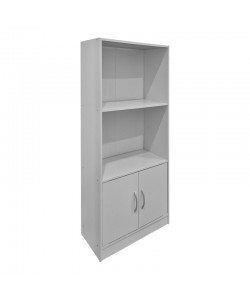 Βιβλιοθήκη Tekaro pakoworld λευκή 60x30x120εκ