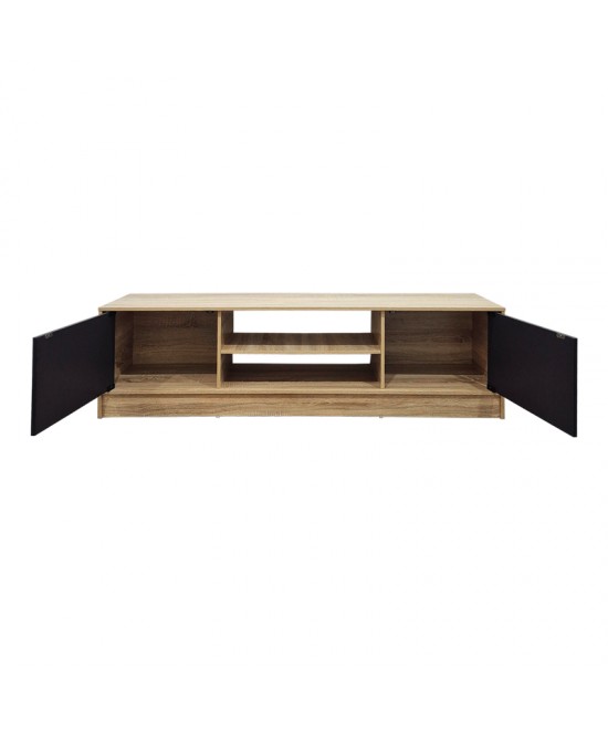 Έπιπλο τηλεόρασης Sasa pakoworld sonoma-ανθρακί 150x35x41.5εκ
