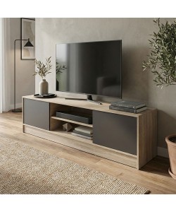 Έπιπλο τηλεόρασης Sasa pakoworld sonoma-ανθρακί 150x35x41.5εκ