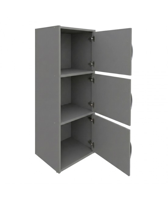 Ντουλάπι-στήλη Soline pakoworld ανοιχτό γκρι 40x34.5x90.5εκ