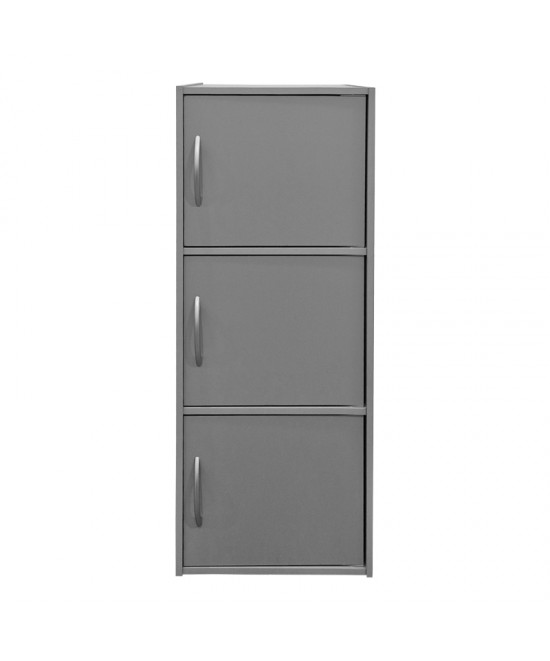 Ντουλάπι-στήλη Soline pakoworld ανοιχτό γκρι 40x34.5x90.5εκ