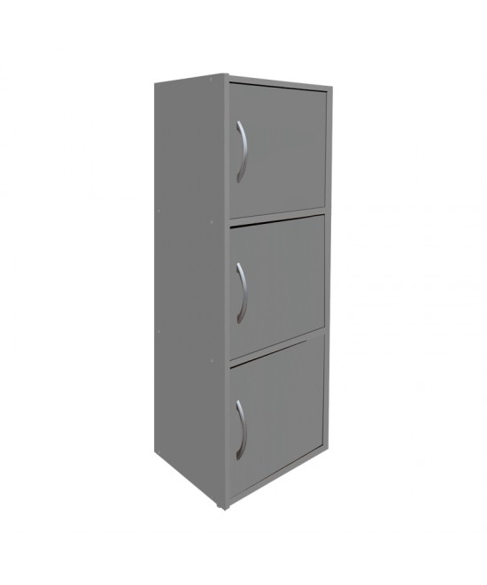 Ντουλάπι-στήλη Soline pakoworld ανοιχτό γκρι 40x34.5x90.5εκ