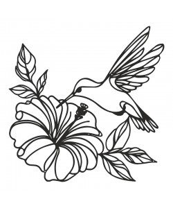 Διακοσμητικό τοίχου Folou pakooworld μαύρο μεταλλικό 60x1,5x60εκ