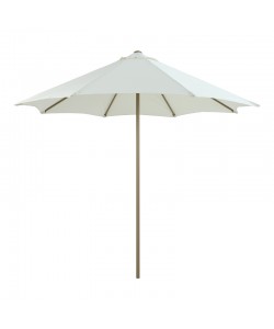 Ομπρέλα επαγγελματική Mawoo pakoworld μέταλλο- μονοκόμματος ιστός σε λευκή-άμμου απόχρωση Φ250x235εκ