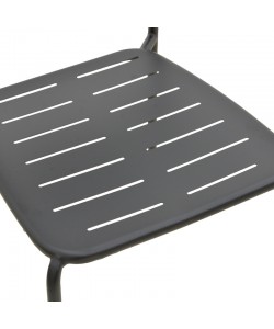 Καρέκλα Deraby pakoworld στοιβαζόμενη μαύρο μέταλλο 52.5x45.5x83εκ Καρέκλα Deraby pakoworld στοιβαζόμενη μαύρο μέταλλο 52.5x45.5x83εκ