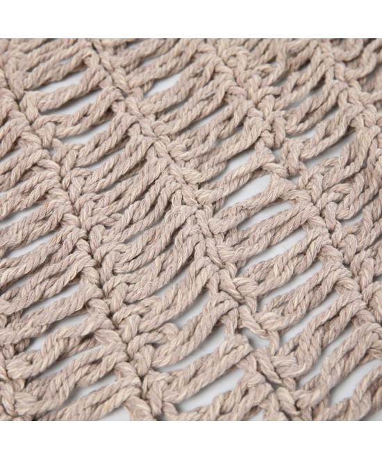 Δίχτυ σκίασης Shelto pakoworld μακραμέ poly-cotton σε μπεζ απόχρωση 300x400x27εκ