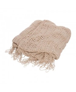 Δίχτυ σκίασης Shelto pakoworld μακραμέ poly-cotton σε μπεζ απόχρωση 300x400x27εκ