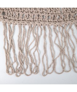 Δίχτυ σκίασης Shelto pakoworld μακραμέ poly-cotton σε μπεζ απόχρωση 300x400x27εκ