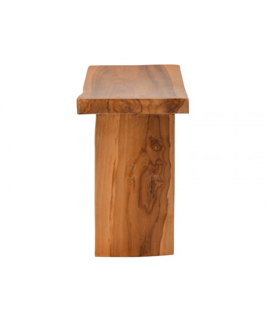 Σκαμπό Borbe pakoworld teak ξύλο σε φυσική απόχρωση 45x28x45εκ