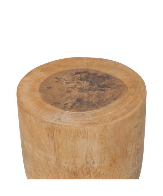 Σκαμπό Koa pakoworld suar ξύλο σε φυσική απόχρωση Φ28x46εκ