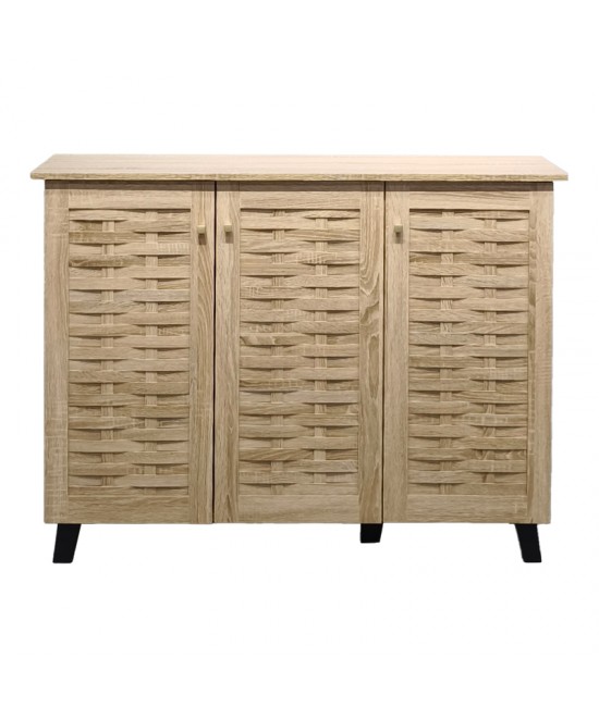 Παπουτσοθήκη-ντουλάπι Mantam pakoworld 16 ζεύγων sonoma 115.5x34x87εκ