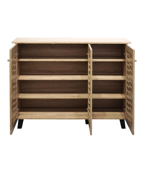 Παπουτσοθήκη-ντουλάπι Mantam pakoworld 16 ζεύγων sonoma 115.5x34x87εκ