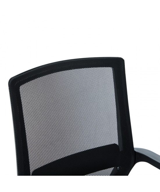 Καρέκλα επισκέπτη Palma pakoworld mesh μαύρο 46x52x94εκ Καρέκλα επισκέπτη Palma pakoworld mesh μαύρο 46x52x94εκ