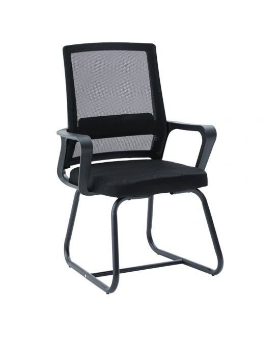 Καρέκλα επισκέπτη Palma pakoworld mesh μαύρο 46x52x94εκ Καρέκλα επισκέπτη Palma pakoworld mesh μαύρο 46x52x94εκ