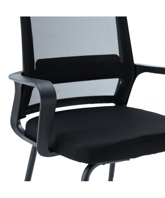 Καρέκλα επισκέπτη Palma pakoworld mesh μαύρο 46x52x94εκ Καρέκλα επισκέπτη Palma pakoworld mesh μαύρο 46x52x94εκ