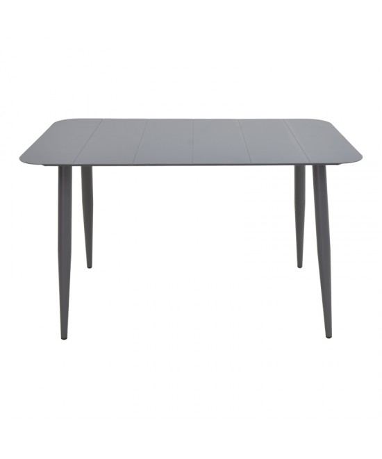 Τραπεζαρία Heven Vista pakoworld σετ 5τεμ ανθρακί αλουμίνιο 150x80x72εκ