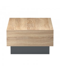 Τραπέζι σαλονιού Dekost pakoworld σε sonoma-ανθρακί 105x50x32εκ