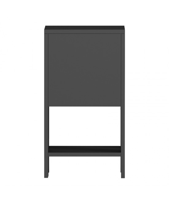 Κομοδίνο Reppo pakoworld μαύρο 30x30x55εκ