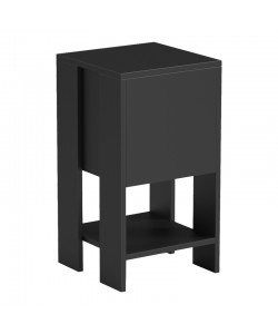 Κομοδίνο Reppo pakoworld μαύρο 30x30x55εκ