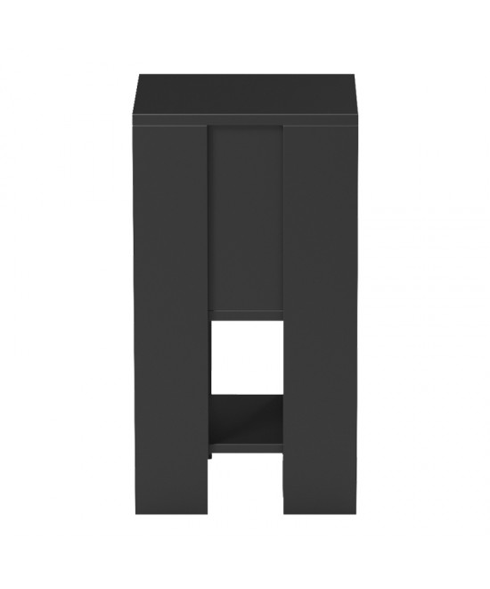 Κομοδίνο Reppo pakoworld μαύρο 30x30x55εκ