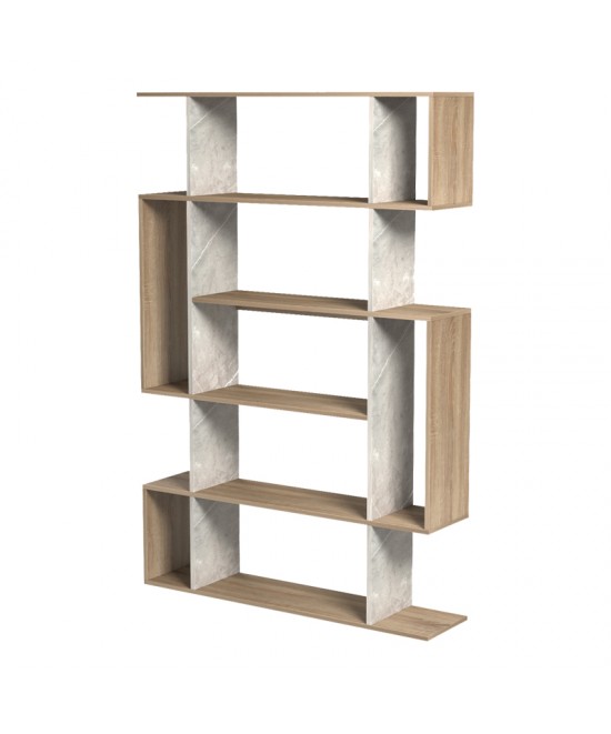 Βιβλιοθήκη Mito pakoworld sonoma - μπεζ μαρμάρου 108.5x25x161εκ Βιβλιοθήκη Mito pakoworld sonoma - μπεζ μαρμάρου 108.5x25x161εκ