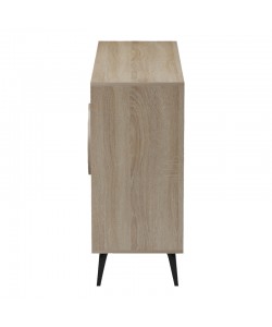 Μπουφές Gora pakoworld sonoma-μπεζ οψη μαρμαρου 110x35.5x82εκ