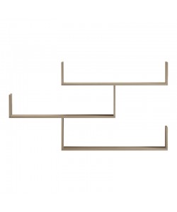 Ραφιέρα τοίχου Tiber pakoworld sonoma 120x22x67εκ