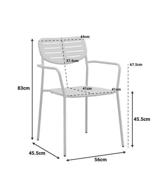 Τραπεζαρία Moraja Deraby pakoworld σετ 5τεμ μαύρο μέταλλο 140x80x72εκ