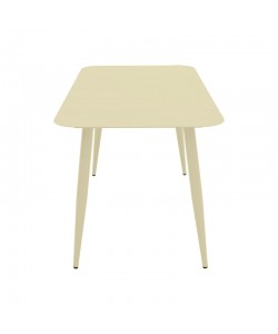 Τραπεζαρία Heven Vista pakoworld σετ 5τεμ σαμπανί αλουμίνιο 120x70x72εκ