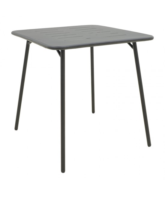 Τραπεζαρία Moraja Deraby I pakoworld σετ 3τεμ μαύρο μέταλλο 70x70x73εκ