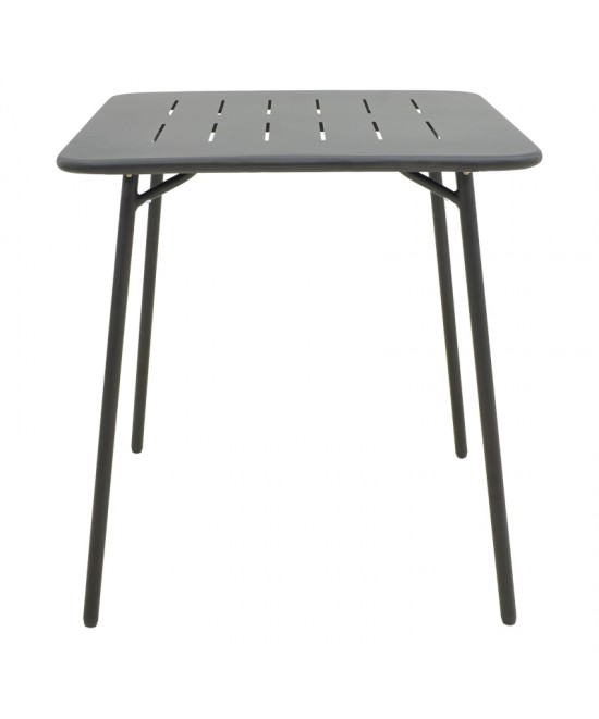 Τραπεζαρία Moraja Deraby I pakoworld σετ 3τεμ μαύρο μέταλλο 70x70x73εκ