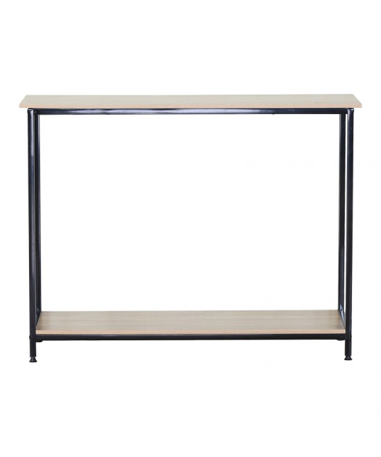 Κονσόλα Shima pakoworld 2τεμ. oak- μαύρο μέταλλο 106x35x81εκ