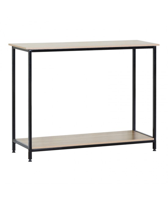 Κονσόλα Shima pakoworld 2τεμ. oak- μαύρο μέταλλο 106x35x81εκ