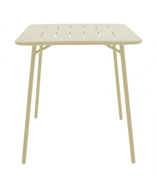 Τραπεζαρία Moraja Deraby pakoworld σετ 3τεμ κρεμ μέταλλο 70x70x73εκ