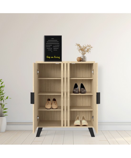 Παπουτσοθήκη-ντουλάπι Shoby pakoworld sonoma 70.5x30x91εκ