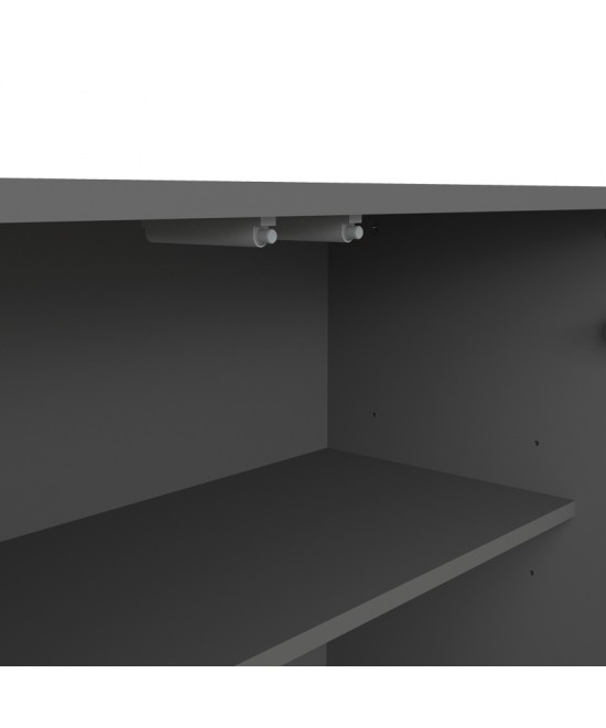 Μπουφές Billie pakoworld ανθρακί-sonoma 149x40x77εκ