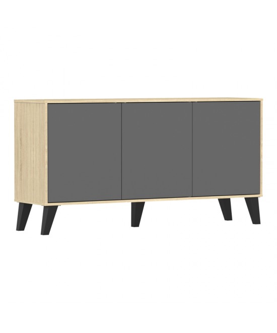 Μπουφές Billie pakoworld sonoma-ανθρακί149x40x77εκ