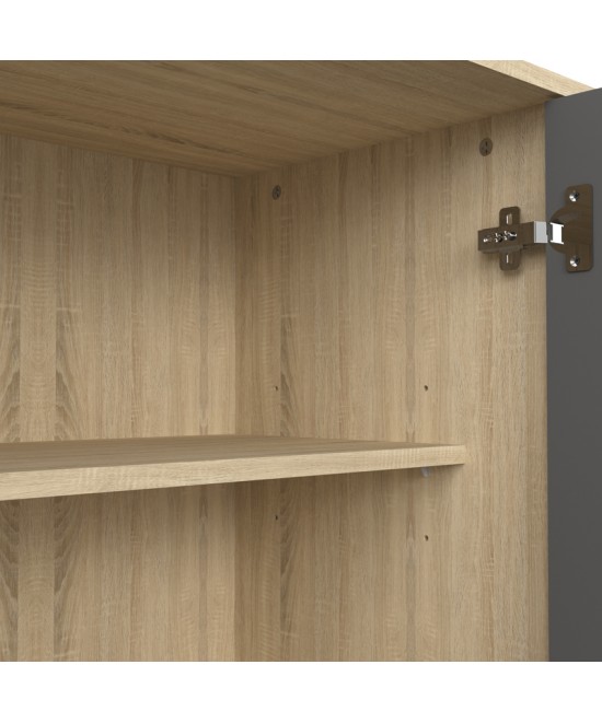 Μπουφές Billie pakoworld sonoma-ανθρακί149x40x77εκ