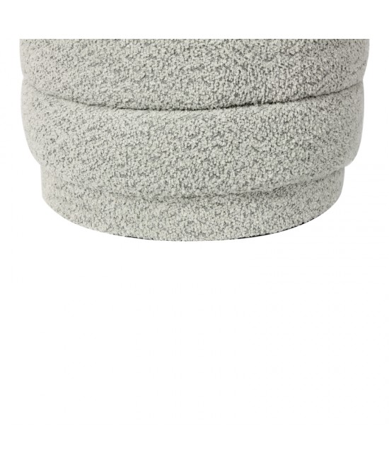 Σκαμπό-μπαούλο Bettia pakoworld μπουκλέ μέντα Φ41x38.5εκ