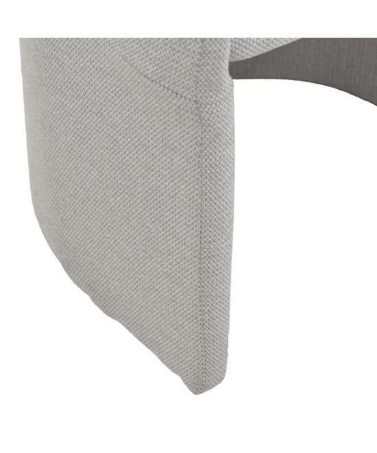 Πολυθρόνα Cocon pakoworld ύφασμα γκρι μπεζ 58x58x80εκ