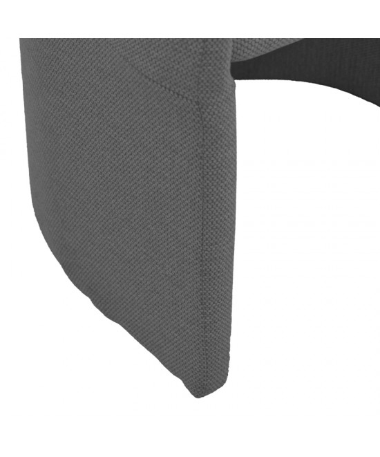 Πολυθρόνα Cocon pakoworld ύφασμα ανθρακί 58x58x80εκ