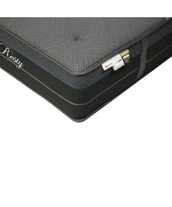 Στρώμα Resty pakoworld pocket spring μονής όψης με ενσωματωμένο ανώστρωμα 32cm 100x200εκ